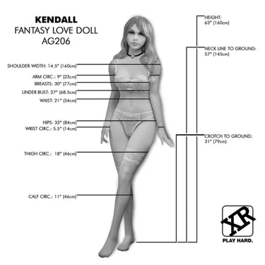 a diagram of a woman's body and measurements